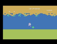 une photo d'Ã©cran de Jungle Hunt sur Atari 2600